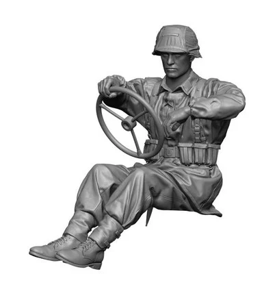 1/35 H3 Models WWII Waffen ss Kubelwagen driver 3D Printed Figure