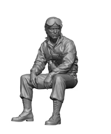 1/48 H3 Models WWII US Tank Commander 2 3D Printed Figure