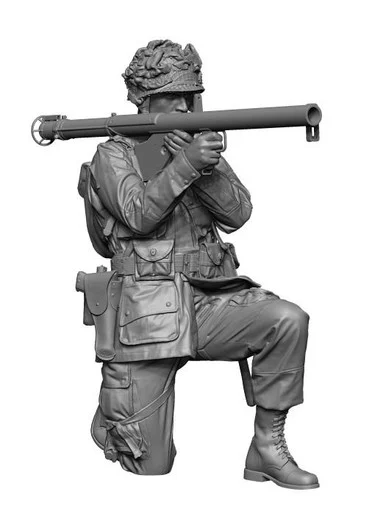 1/48 H3 Models WWII US para Bazooka Gunner 3D Printed Figure