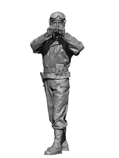 1/48 H3 Models WWII US M8 Greyhound Crew 2 3D Printed Figure
