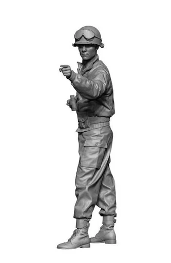 1/48 H3 Models WWII US M8 Greyhound Crew 3 3D Printed Figure
