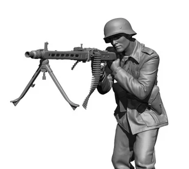 1/48 H3 Models WWII German gunner 3D Printed Figure