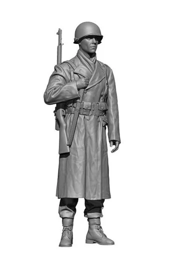 1/48 H3 Models WWII US Rifleman Battle of bulge 3D Printed Figure
