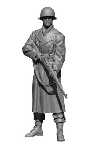 1/48 H3 Models WWII US Rifleman1 Battle of bulge 3D Printed Figure