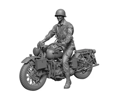 1/48 H3 Models WWII US para Ironhorse rider Inclde Bike