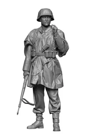 1/48 H3 Models WW2 Waffen ss soldier wearing phancho 1