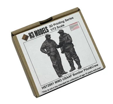 1/72 H3 Models USAAF Bomber Pilot & Crew Resin Model Kit