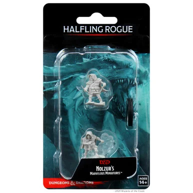 Wizkids 90139 Dungeons & Dragons Nolzur`s Marvelous Unpainted Miniatures: Halfling Rogue Male