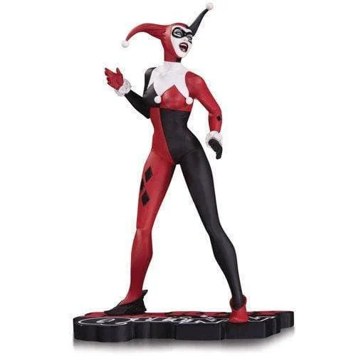 Harley Quinn Red Black and White Statue By Jae Lee - DC Direct