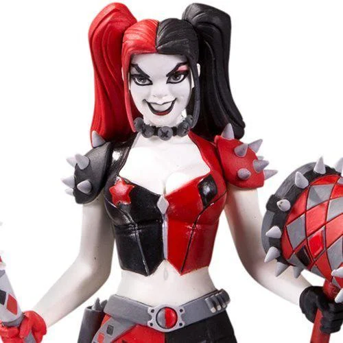 Harley Quinn Red White and Black Statue by Amanda Conner Statue - DC Direct