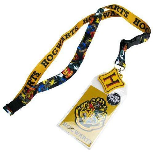 Harry Potter Hogwarts House Crests Lanyard - Bioworld