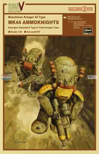 HAS64107 1:20 Hasegawa Machinen Krieger 44 Type Mk44 Ammoknights