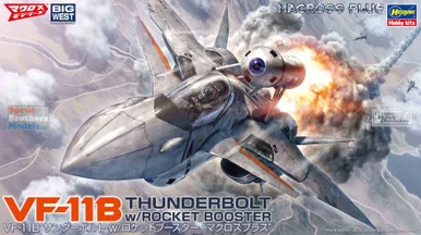 HAS65891 1:72 Hasegawa VF-11B Thunderbolt with Rocket Booster 'Macross Plus'