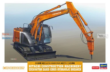 HAS66109 1:35 Hasegawa Hitachi Excavator Zaxis 135US Hydraulic Breaker