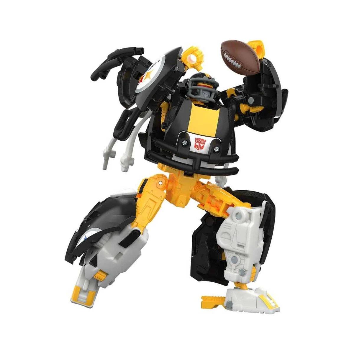 Transformers x NFL Pittsburgh Steelers action figure: Steelsmash 14 cm Figurine - Hasbro