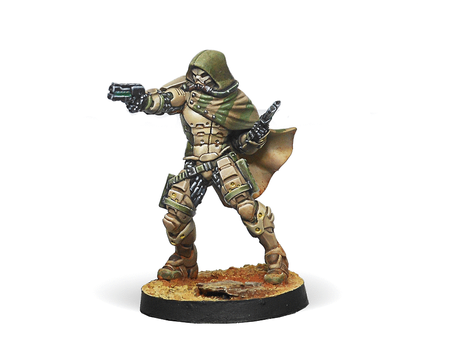Infinity Haqqislam Hassassin Ayyar (Viral Pistols) Miniature Game Figure - Corvus Belli