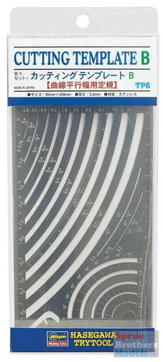 HAT71106 Hasegawa Tool - Cutting Template Set B TP6