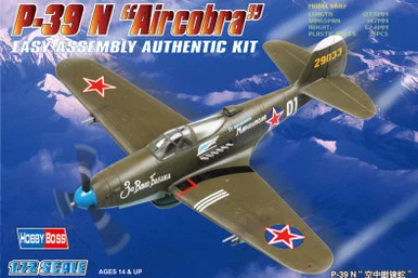 1/72 Hobby Boss P-39N Airacobra Easy Assembly Plastic Model Kit