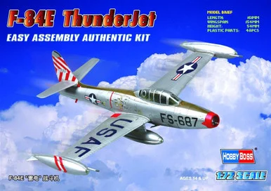 1/72 Hobby Boss F-84E Thunderjet Easy Assembly Kit - HY80246