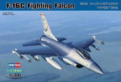 1/72 Hobby Boss F-16C Fighting Falcon Plastic Model Kit