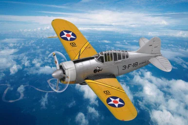 1/72 Hobby Boss US F2A Buffalo Easy Assembly Kit Plastic Model Kit