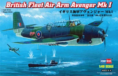 1/48 Hobby Boss British Fleet Air Arm Avenger Mk.I - HY80331