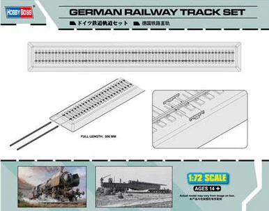 1/72 Hobby Boss German Railway Track Set Plastic Model Kit