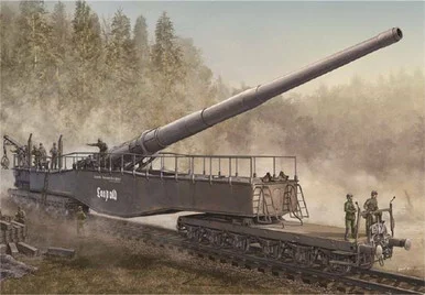 1/72 Hobby Boss German 280mm K5E Railway Gun Leopold
