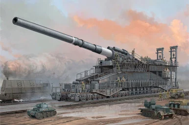 1/72 Hobby Boss German 80cm K(E) Railway Gun Dora Plastic Model Kit