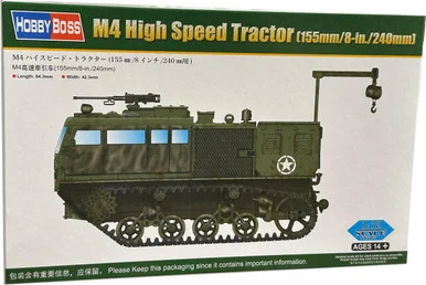 1/72 Hobby Boss M4 High Speed Tractor (155mm/8-in./240mm) - HY82921