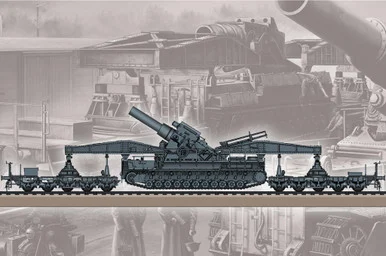 1/72 Hobby Boss German KARL-Geraet 040/041/Railway Transport Carrier - HY82961