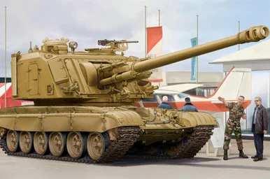 1/35 Hobby Boss French GCT 155mm AU-F1 SPH Based on T-72 - HY83835