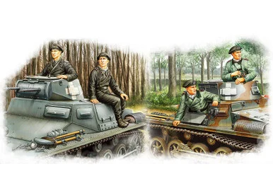 1/35 Hobby Boss German Panzer Crew Figure Set