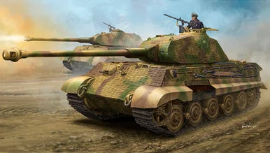 1/35 Hobby Boss German Sd.Kfz.182 King Tiger Porsche Turret with Zimmerit