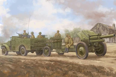1/35 Hobby Boss M3A1 Late Version Tow 122mm Howitzer M-30
