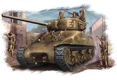 1/48 Hobby Boss US M4A1 76(W) Medium Tank - HY84801