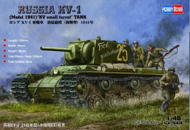 1/48 Hobby Boss Russian KV-1 Model 1941 Tank with KV Small Turret - HY84810