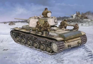 1/48 Hobby Boss Russian KV-1 Model 1942 Tank with Heavy Cast Turret - HY84813