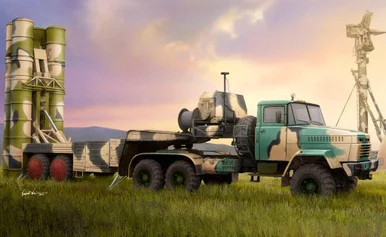 1/35 Hobby Boss Russian KrAZ-260B Tractor with 5P85TE TEL S-300PMU