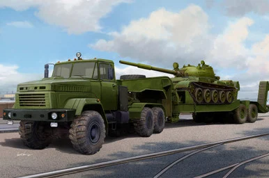1/35 Hobby Boss Ukraine KrAZ-6446 Tractor with MAZ/ChMZAP-5247G semitrailer