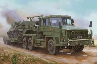 1/35 HobbyBoss Scammell Commander with 62 tonne Crane Fruehauf Semi-Trailer