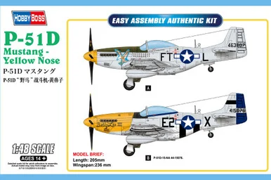 1/48 Hobby Boss P-51D Mustang - Yellow Nose