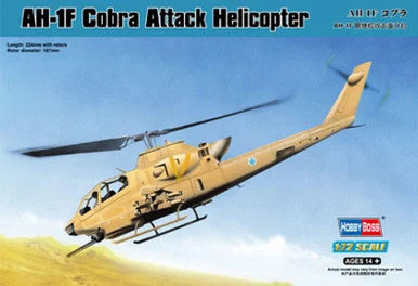 1/72 Hobby Boss AH-1F Cobra Attack Helicopter - HY87224