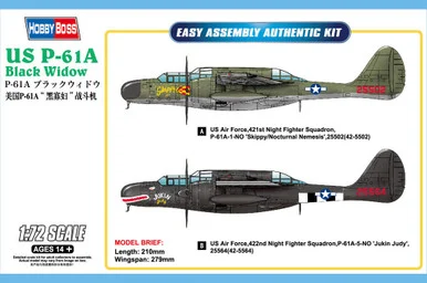 1/72 Hobby Boss US P-61A Black Widow