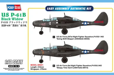 1/72 Hobby Boss US P-61B Black Widow