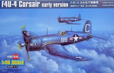 Hobby Boss 80386 F4U-4 Corsair Early Version USN Fighter 1/48 Scale Model Kit