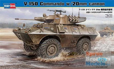 HBS82420 1:35 Hobby Boss V-150 Commando with 20mm Cannon #82420