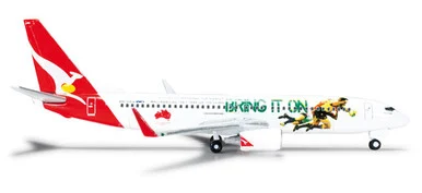 HERPA QANTAS 737-800 1/500 2013 LIONS TOUR (**)