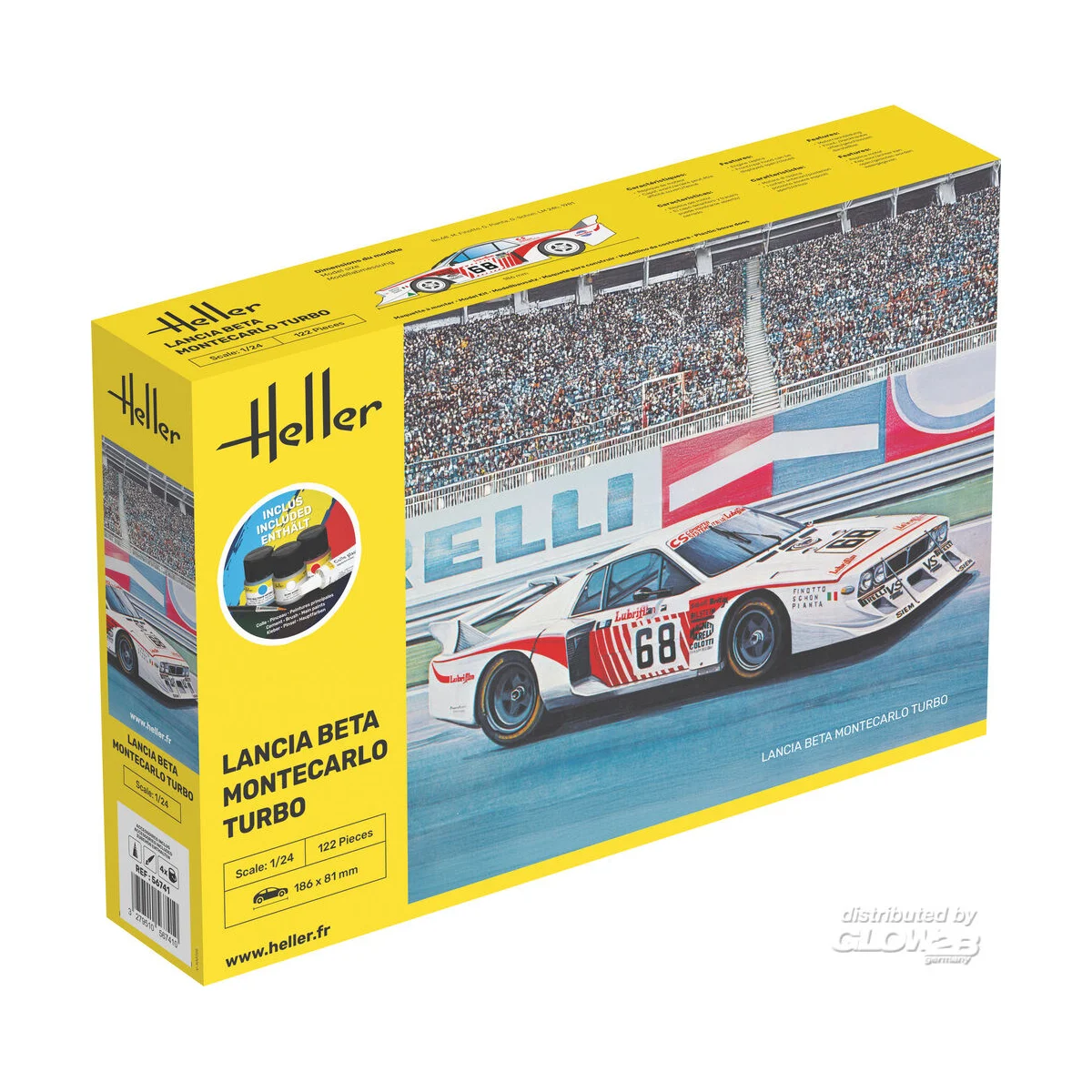 STARTER KIT Lancia Beta Montecarlo Turbo Model kit - Heller
