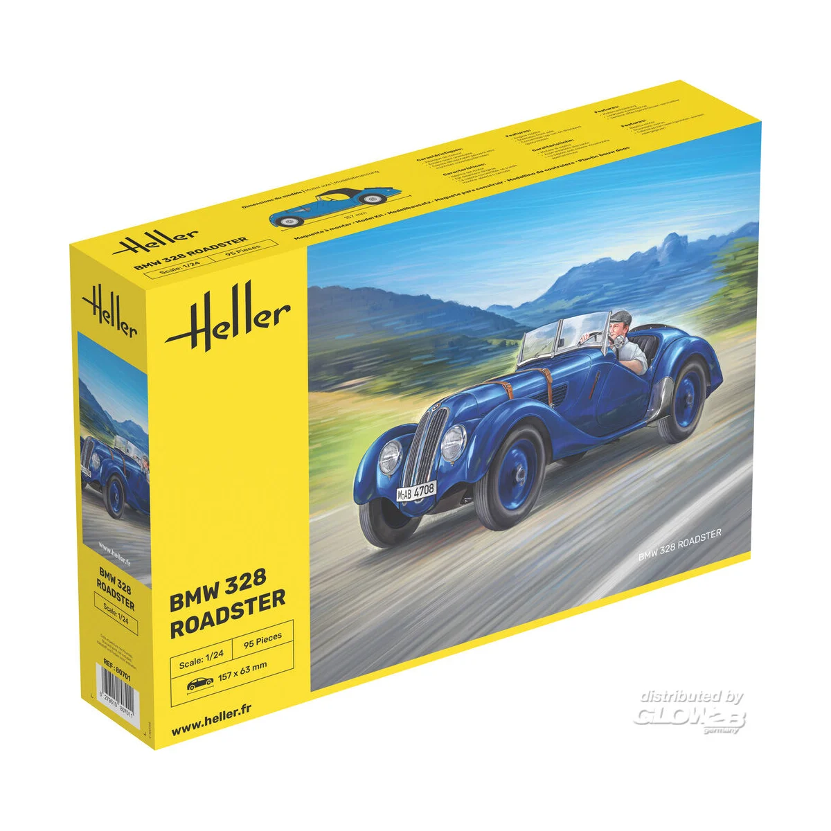 BMW 328 Roadster Model kit - Heller